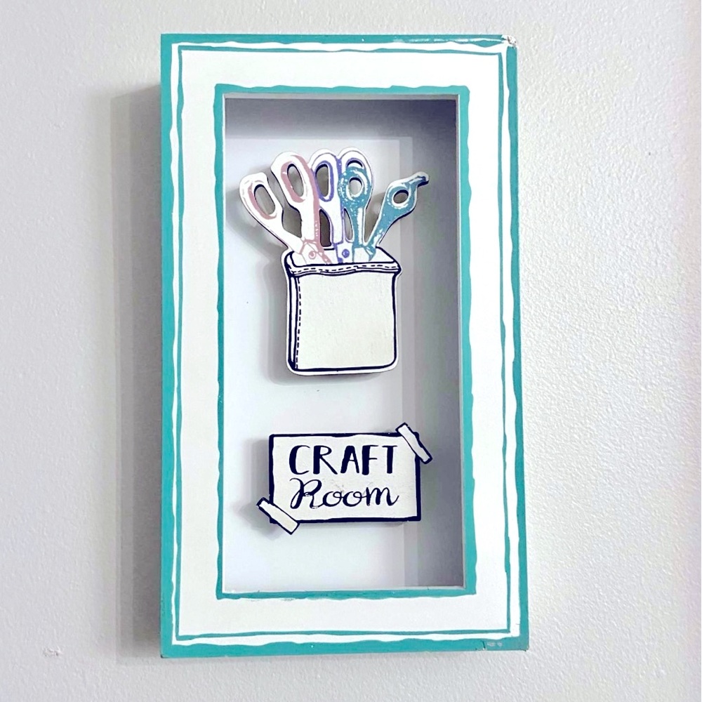 2/$20 • 3D Wall Art “Craft Room” Sign
